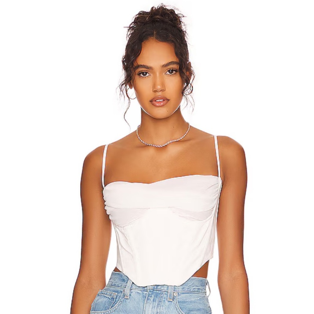 Femme Corset Top in Orchid White